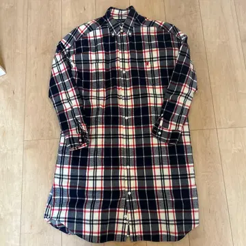 Gymphlex 체크 무늬 롱 셔츠