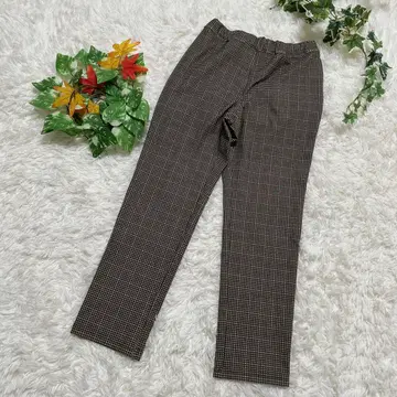 새상품급 GIANNI LO GIUDICE 체크 무늬 팬츠 36 일본제
