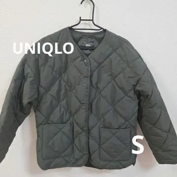 유니클로 퍼프 테크 자켓 S 사이즈 올리브