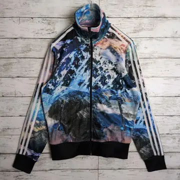 adidas 아디다스 트랙 자켓 저리 트레포일 자수 로고 구제 의류