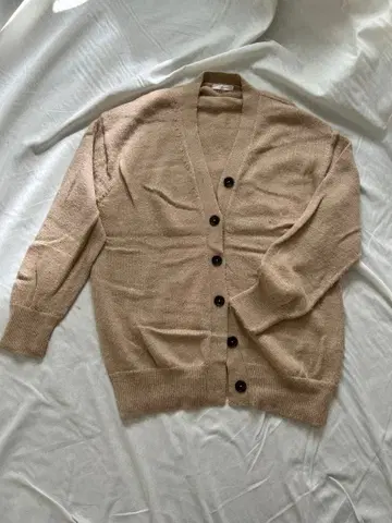 Plage 플라주 알파카 100% 니트 가디건 베이지