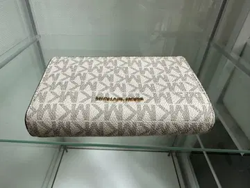 Michael Kors 접이식 지갑 화이트/베이지