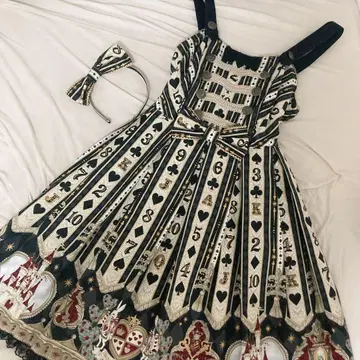 오버롤 스커트 머리띠