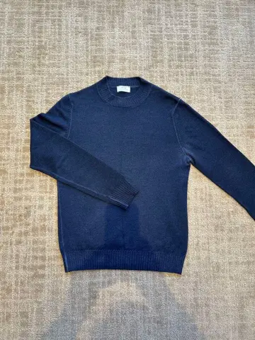 Gran Sasso 네이비 모크넥 스웨터