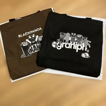 이온 그라니프 콜라보 블랙 팬더 토트백 블랙 브라운