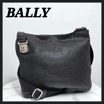 [ 새상품급 ] BALLY 백 숄더백 가죽 블랙 블랙 사선 크로스