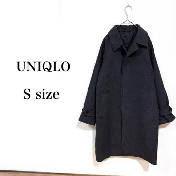 유니클로 싱글 브레스 코트 (글렌체크) 그레이 S 사이즈