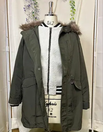 새상품급 BEAMS HEART 3way 라이너 포함 모즈 코트 여성용