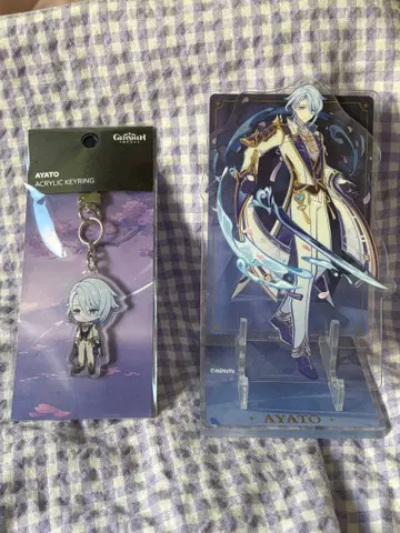 원신 칠성 소환 아크릴 스마트폰 스탠드 아크릴 스탠드 카미사토 아야토