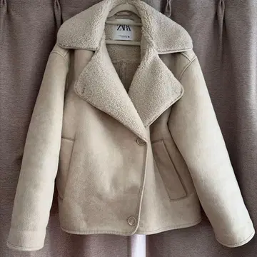 zara 더블 페이스 보아 자켓 코트 XXS