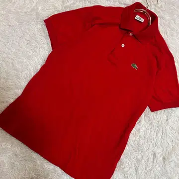 [ 고품질 ] LACOSTE 피케 셔츠 레드 3 포인트 스포츠