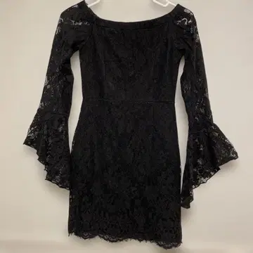 Queen 블랙 레이스 드레스 원피스 S