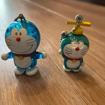 [레트로] 레어 도라에몽 타케코 키링 클리어 도라에몽