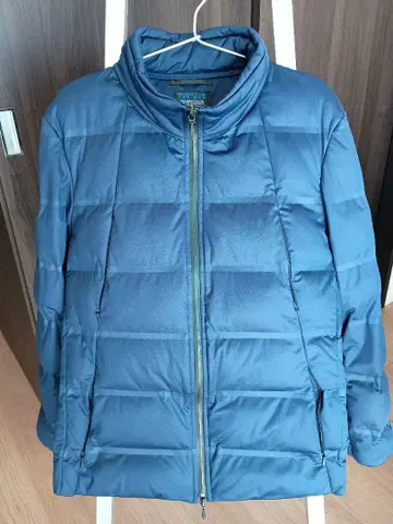 네이비 퀼팅 다운 자켓