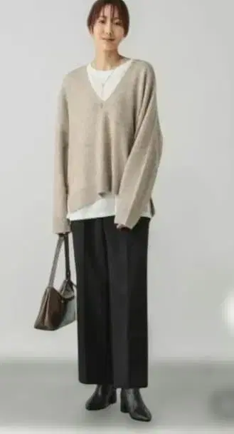 GLOBALWORK 따뜻한 아름다운 실루엣 와이드 팬츠