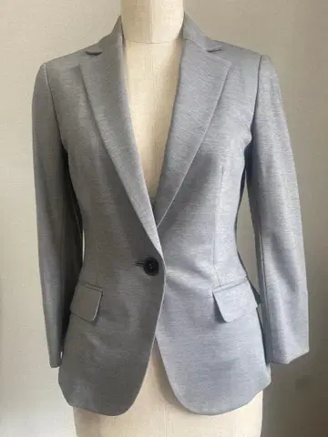 그레이 싱글 버튼 테일러드 자켓 S 사이즈