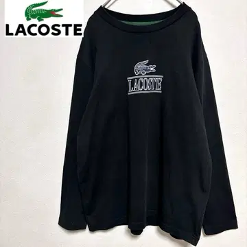 Lacoste 라코스테 헤비 저지 클래식 프린트 T셔츠 블랙 M