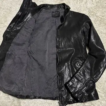 컨디션 최상 ISAMU KATAYAMA 가죽 자켓 블랙 1447-03