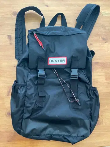 HUNTER 블랙 백팩