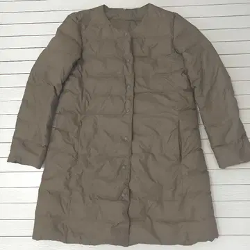 무인 노카라 다운 자켓 카키 브라운 M