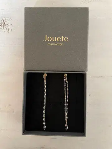 쥬에테 Jouete 실버 골드 체인 귀걸이