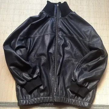 블랙 가죽 자켓