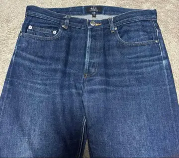 A.P.C. 스트레이트 데님 청바지 네이비 적귀 30