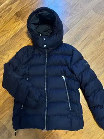 TATRAS 후드 부착 다운 자켓 네이비