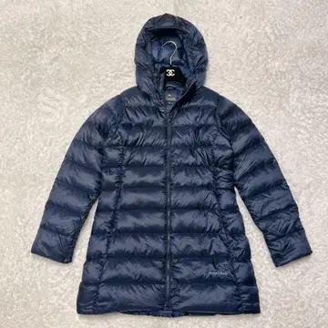 새상품급 몽벨 네쥬 다운 코트 롱 코트 네이비 1101551 M