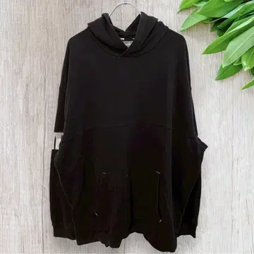 푸마 후드티 2XL 후드 로고 프린트 블랙