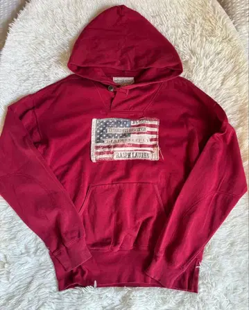 데님&서플라이 랄프 로렌 국기 후디 새상품급 M