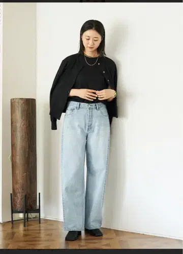 Mila Owen 배기 와이드 데님 팬츠