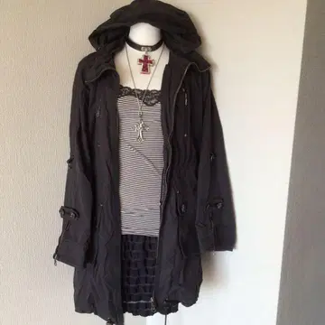 y2k 00s archive 그런지 시크 스타일 geek 기믹 모즈 코트