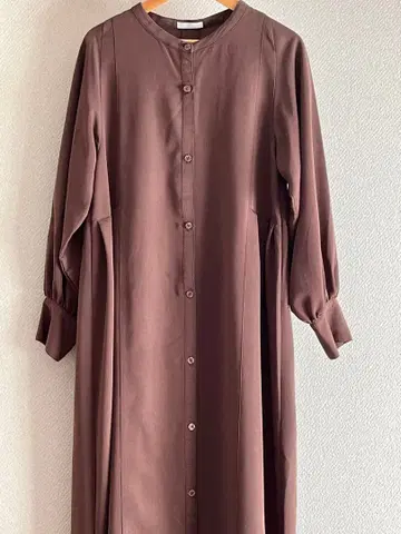 택 포함 미사용 새상품 어반 리서치 브라운 버튼 셔츠 원피스 긴팔
