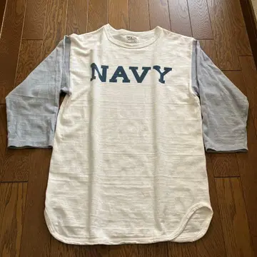 웨어하우스 FREE&EASY 별주 NAVY 베이스볼 T size 38