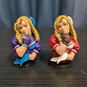 스트리트 파이터 히로인즈 카즈키 카린 2종 피규어