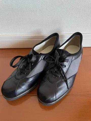 긴자 요시노야 천연 가죽 스니커즈 신발 21 블랙