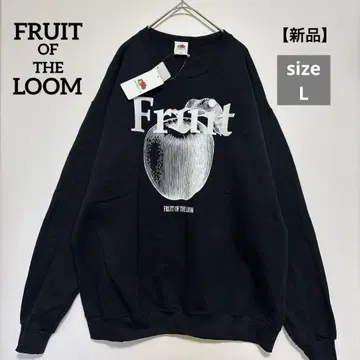 FRUIT OF THE LOOM 맨투맨 블랙 L 사이즈