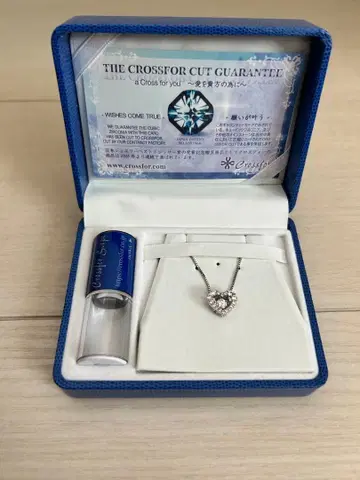 Crossfor 하트형 실버 목걸이