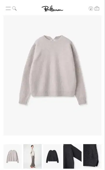 네기시 추천 Ron Herman 폭스 야크 니트 풀오버