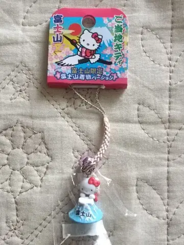 초레어! 지역 한정 키티 후지산 한정 후지산 기모노 버전 족쇄 스트랩