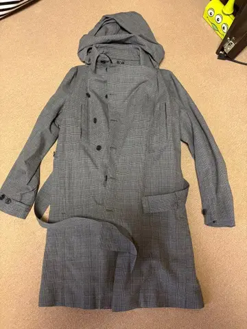 노르웨이안레인 글렌체크 트렌치코트