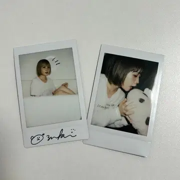 @팥 친필 사인 폴라로이드