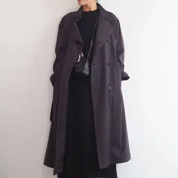 WASHED FINX CHAMBRAY TWILL LONG COAT