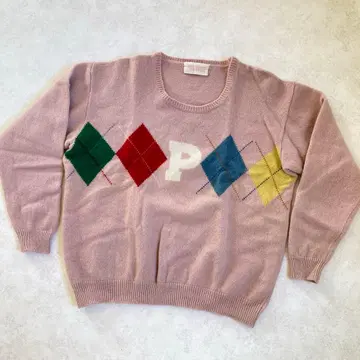 핑크하우스 니트 스웨터 울 100%