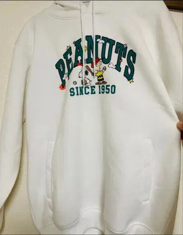SNOOPY 속기모 풀오버 후드티
