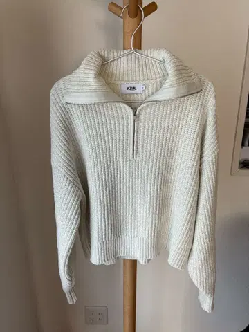 AZUL by MOUSSY 라메 벨로아 하프 지퍼