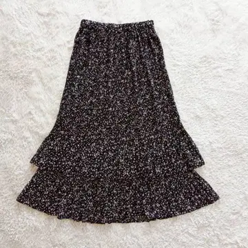 캉캉 스커트 미니 꽃무늬 롱 기장 허리밴딩 페미닌 올 패턴 캐주얼