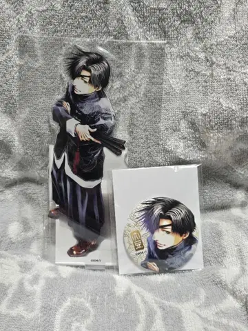 최유기 애니메이트 복권 대두 저팔계 아크릴 스탠드와 캔뱃지 세트