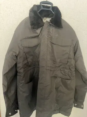 토목 작업 작업옷 그레이 다운 자켓